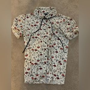 Blouse, mushroom, moths, never worn